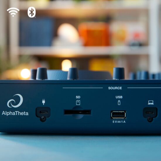 AlphaTheta akuga standalone DJ-kontroller OMNIS-DUO input