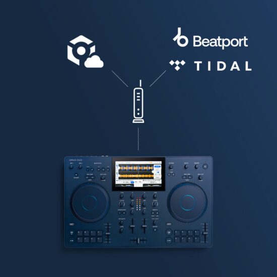 AlphaTheta akuga standalone DJ-kontroller OMNIS-DUO voogedastus