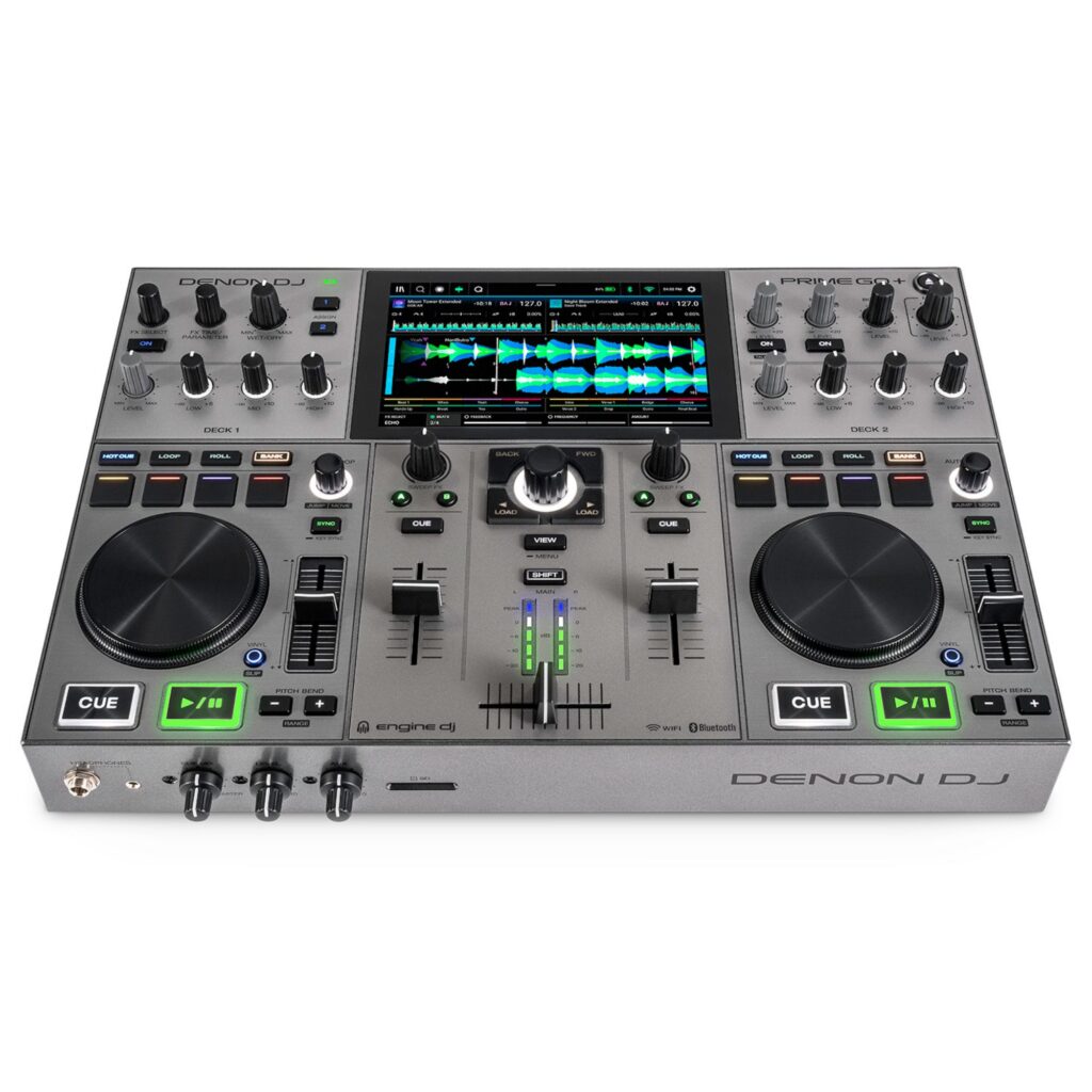 Denon DJ akuga standalone DJ-kontroller PRIME GO+ nurga alt