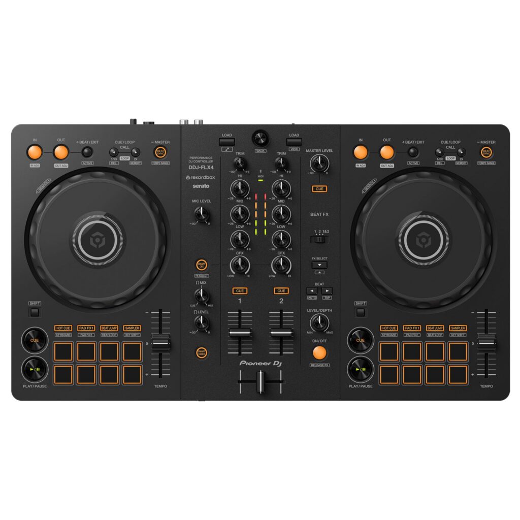 Pioneer DJ DJ-kontroller DDJ-FLX4 pealt