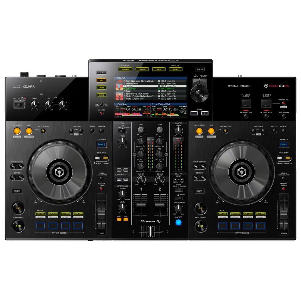 Pioneer DJ standalone DJ-kontroller XDJ-RR lugude nimekiri
