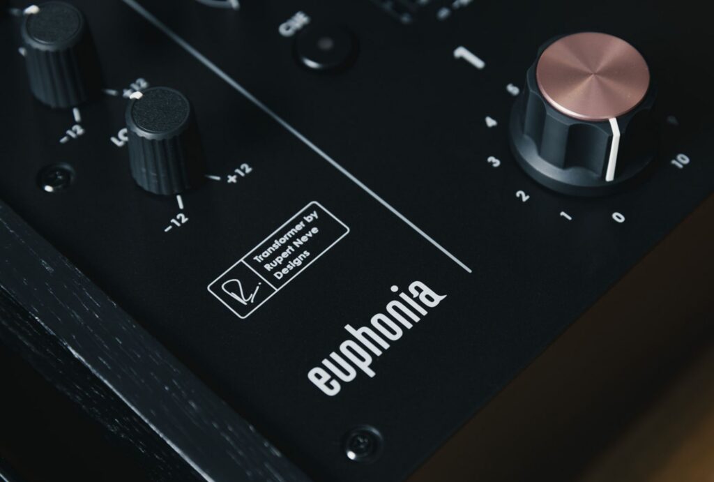 AlphaTheta rotary-DJ-mikserpult Euphonia Rubert Neve Designs 2000x1350