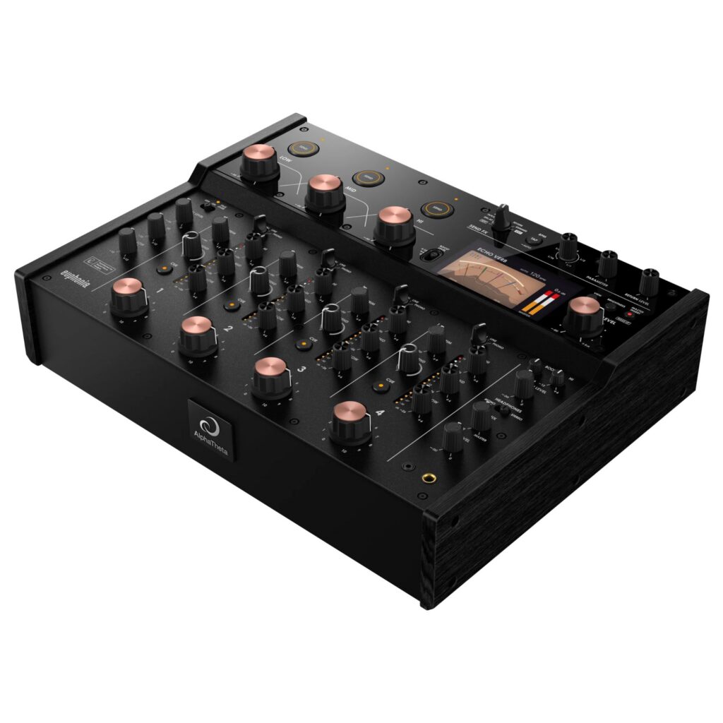 AlphaTheta rotary-DJ-mikserpult Euphonia nurgaalt