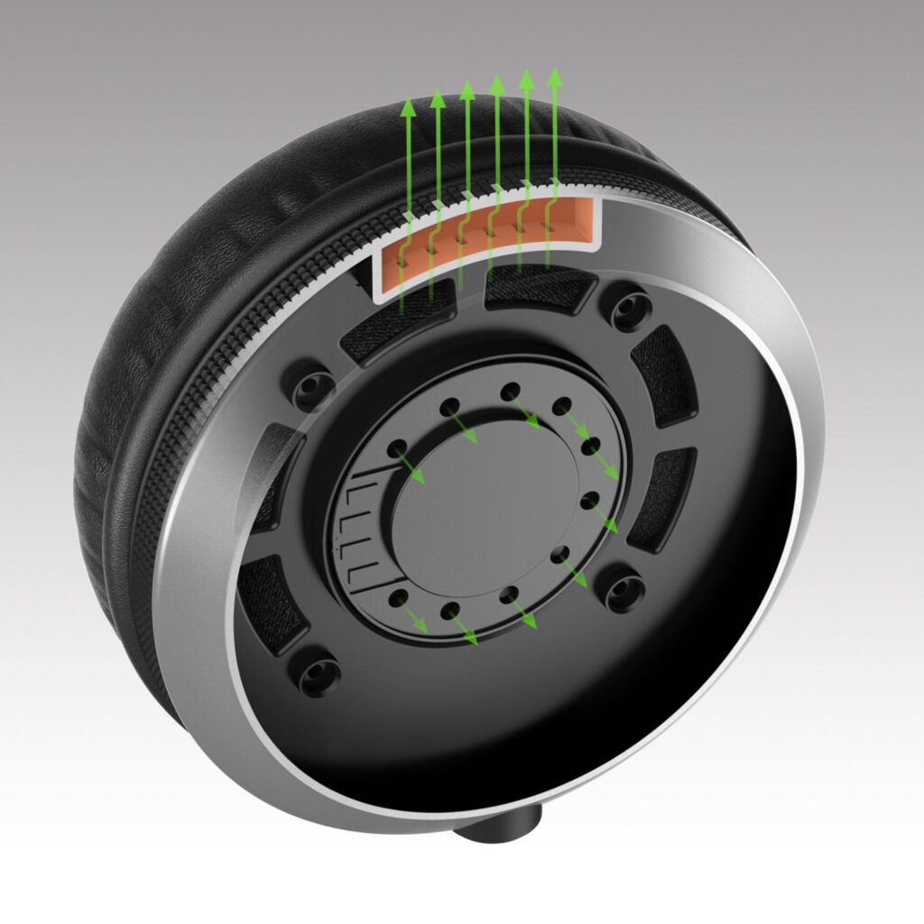 DJ-kõrvaklapid HDJ-X5-S, hõbe Bassrefleksi kamber