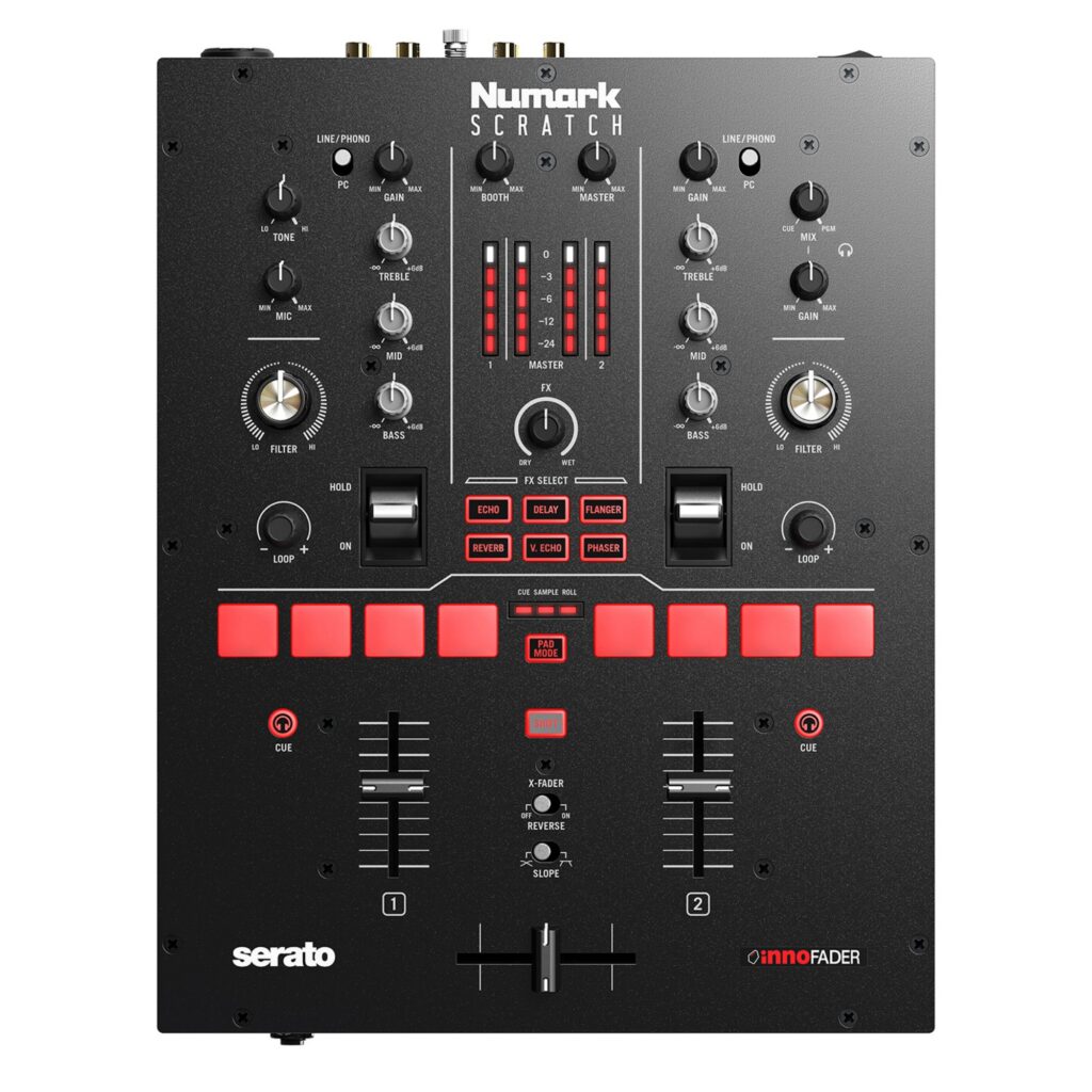 Numark Scratch-DJ-mikserpult SCRATCH pealtvaates