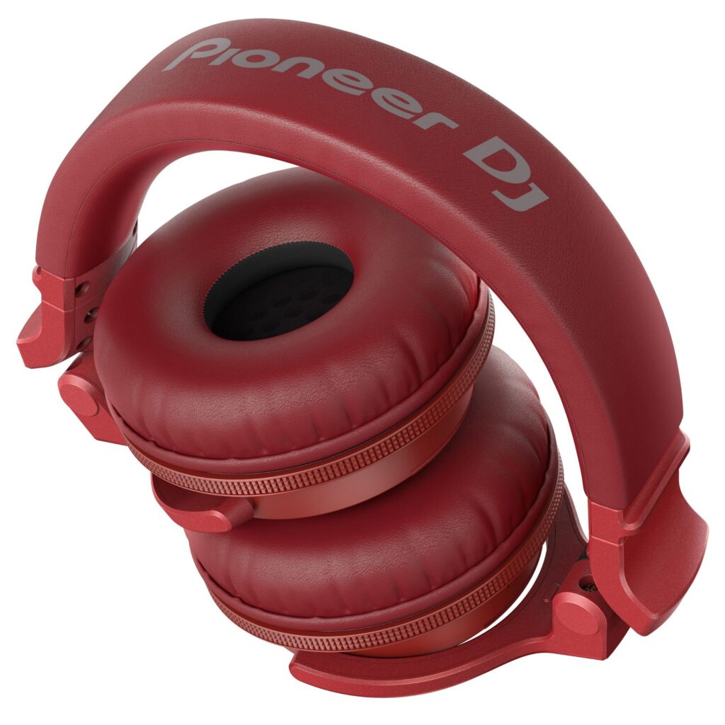 Pioneer DJ DJ-kõrvaklapid HDJ-CUE1BT-R, punane kokkuklapitud
