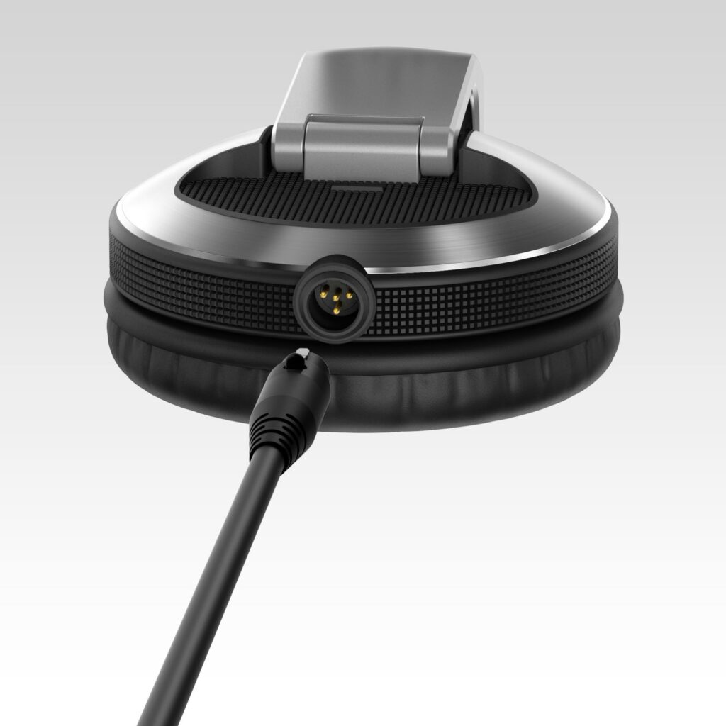 Pioneer DJ DJ-kõrvaklapid HDJ-X10-S, hõbe mini-XLR kaabliühendus