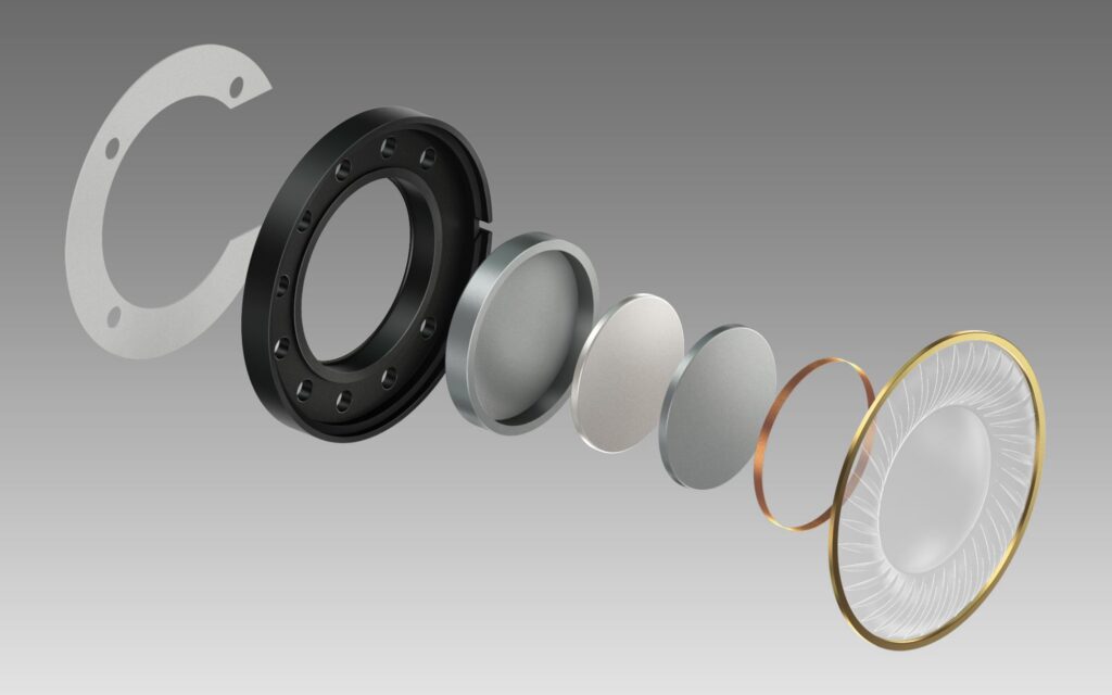 Pioneer DJ DJ-kõrvaklapid HDJ-X5-S hõbe membraani ehitus (2000 x 1250 px)