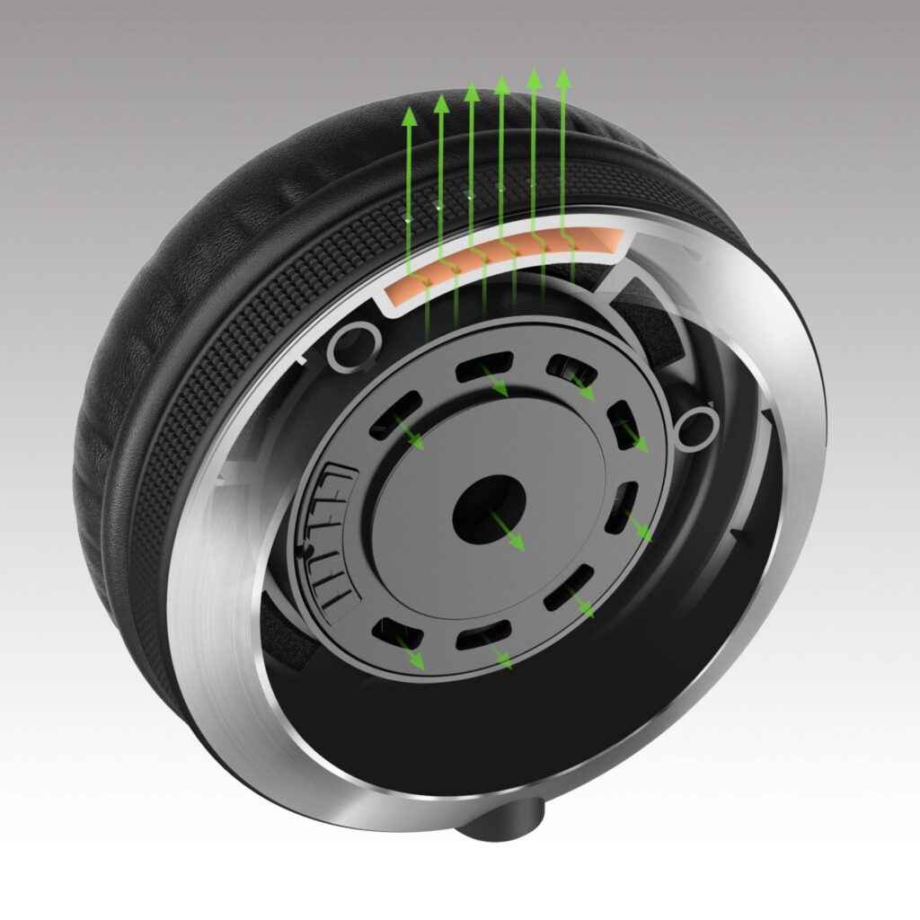 Pioneer DJ DJ-kõrvaklapid HDJ-X7-S, hõbe bassrefleksi kamber