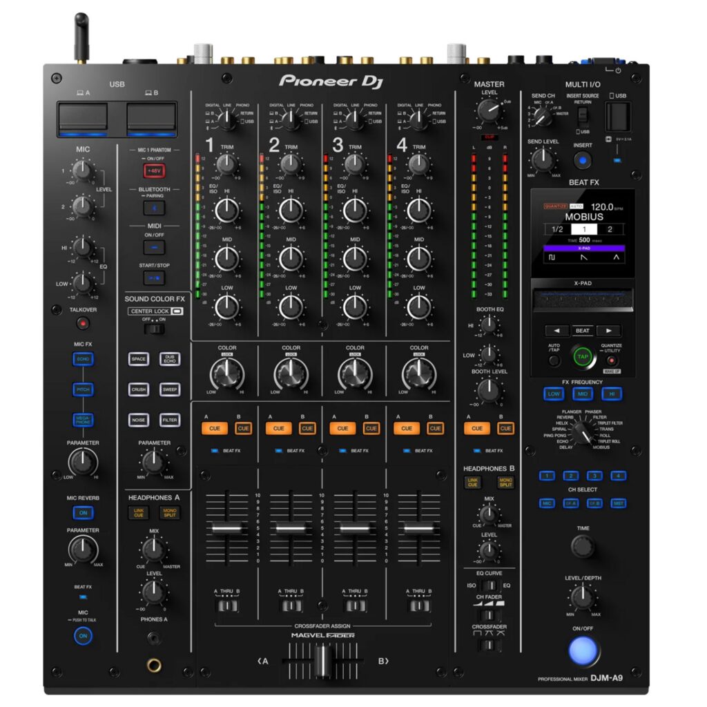 Pioneer DJ DJ-mikserpult DJM-A9 pealtvaates