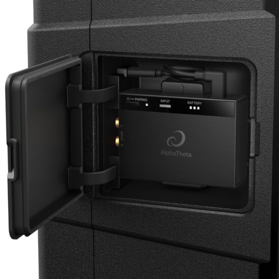 AlphaTheta kaasaskantav juhtmevaba DJ-kõlar WAVE-EIGHT saatja pesa