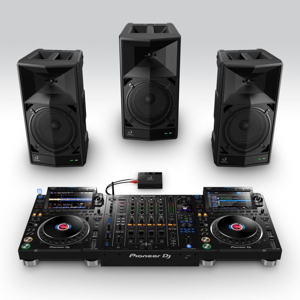 AlphaTheta kaasaskantav juhtmevaba DJ-kõlar WAVE-EIGHT stereo + subwoofer