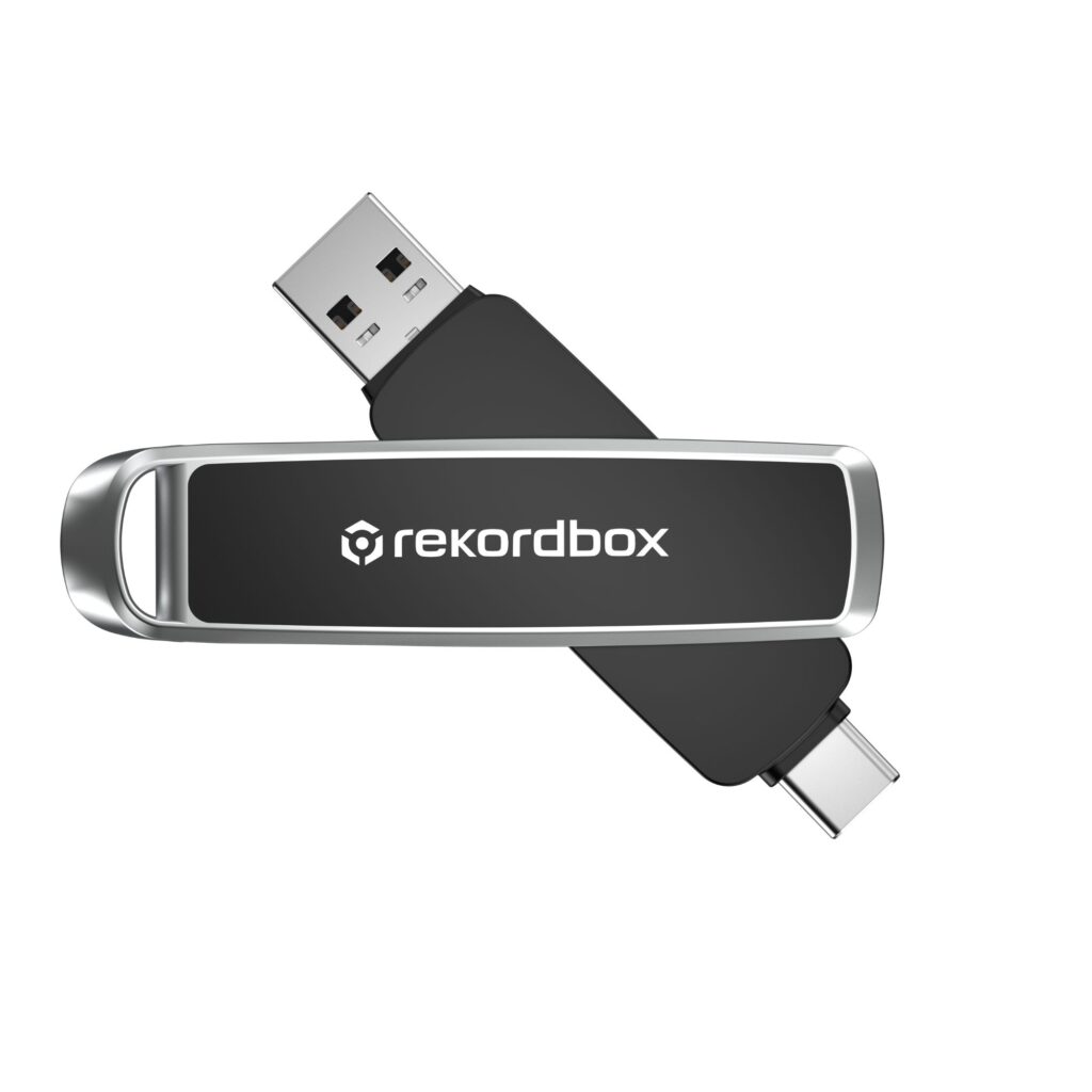 SanDisk DJ-mälupulk Rekordbox 512GB Dual USB-A - USB-C pealtvaade lahtisena
